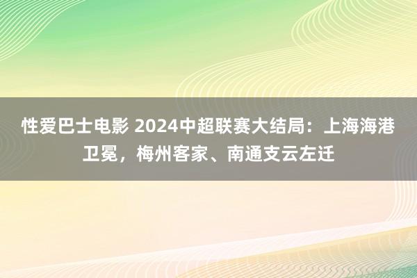 性爱巴士电影 2024中超联赛大结局：上海海港卫冕，梅州客家、南通支云左迁