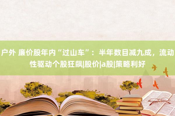 户外 廉价股年内“过山车”：半年数目减九成，流动性驱动个股狂飙|股价|a股|策略利好